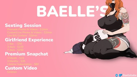 Header of baellebabe